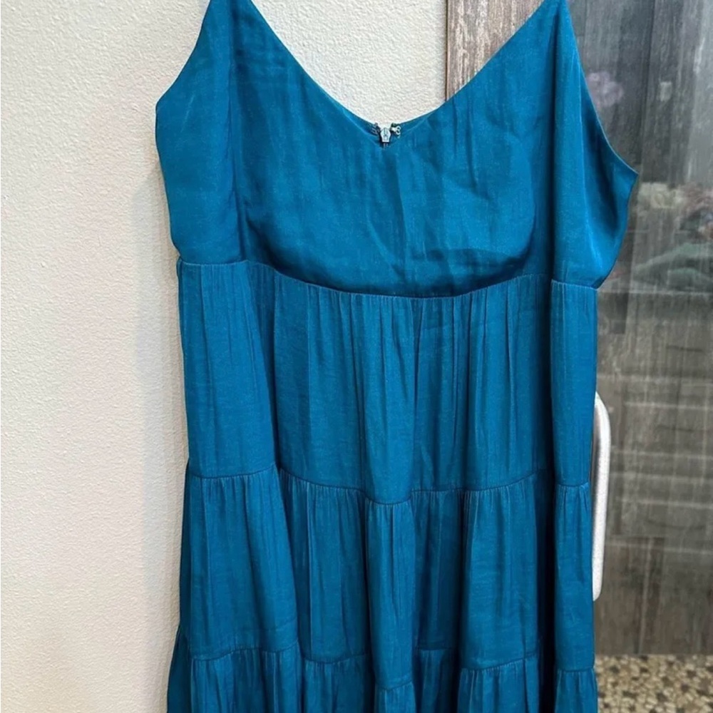 Naked Zebra Teal Mini Dress